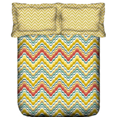 PORTICO Dazzle Cotton 144TC Printed 3Pcs Queen Bedsheet Set