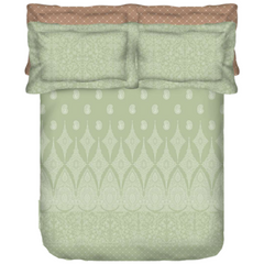 PORTICO Noorani Cotton 250TC Printed 5Pcs King Bedsheet Set