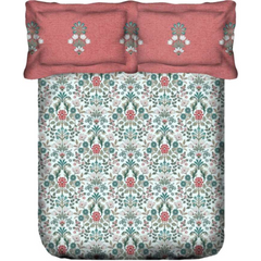 PORTICO Dazzle Cotton 144TC Printed 3Pcs Queen Bedsheet Set