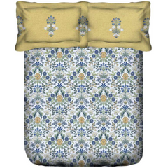 PORTICO Dazzle Cotton 144TC Printed 3Pcs Queen Bedsheet Set