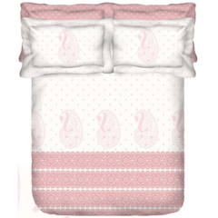 PORTICO Noorani Cotton 250TC Printed 5Pcs King Bedsheet Set