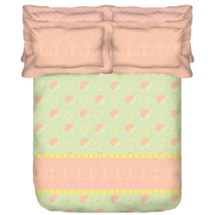 PORTICO Noorani Cotton 250TC Printed 5Pcs King Bedsheet Set