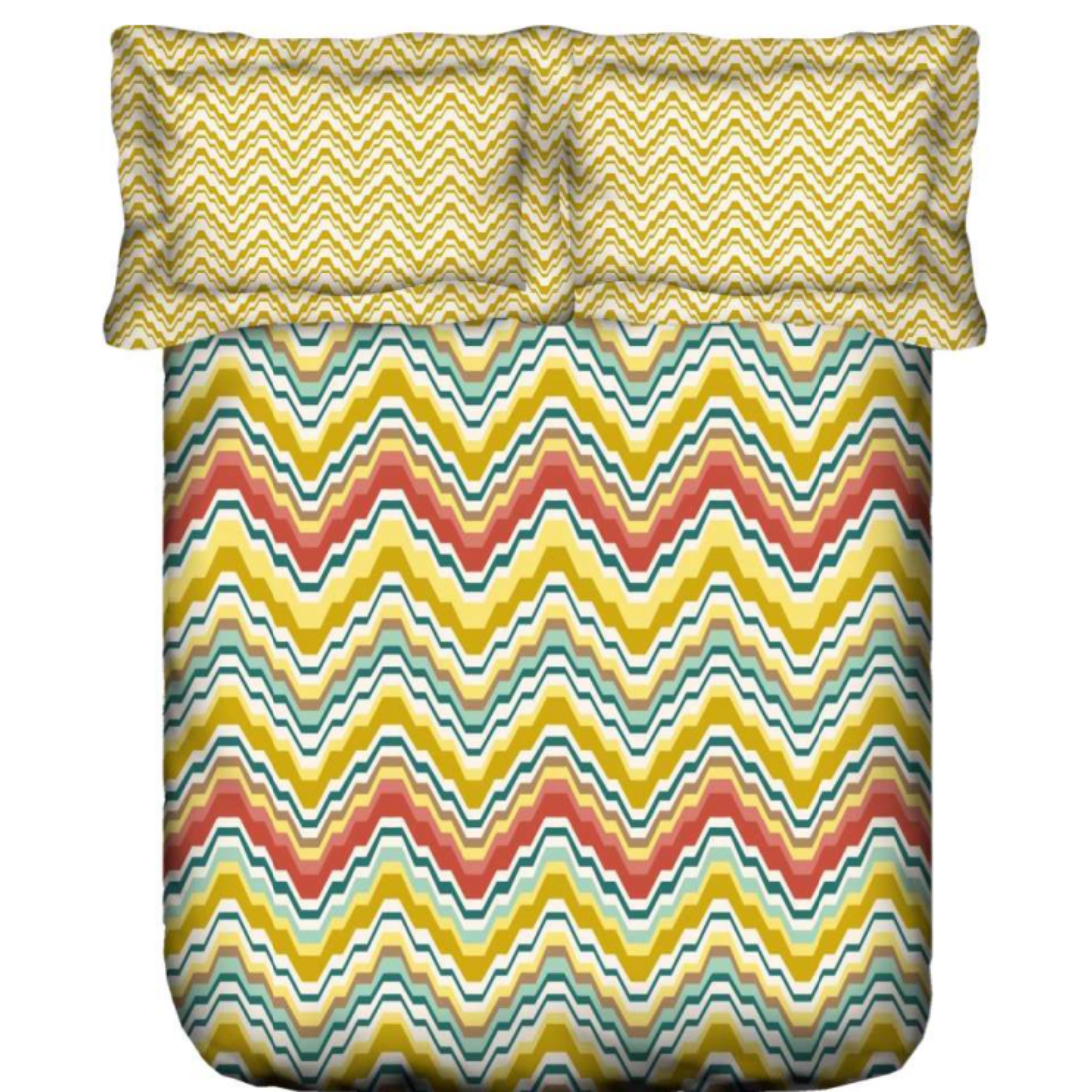 PORTICO Dazzle Cotton 144TC Printed 3Pcs Queen Bedsheet Set