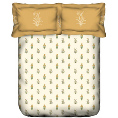 PORTICO Dazzle Cotton 144TC Printed 3Pcs Queen Bedsheet Set